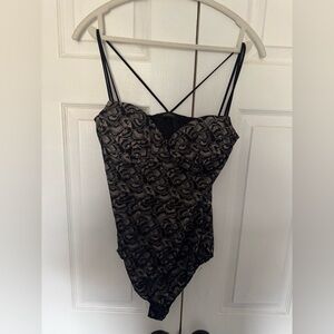La Perla Black Lace Bodysuit
